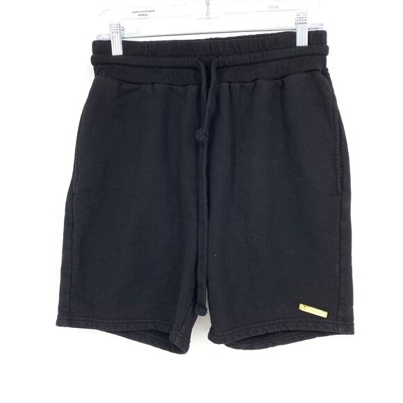 Talentless Sweat Shorts Women's Size Small Black Elastic Drawstring Waist - Picture 1 of 7